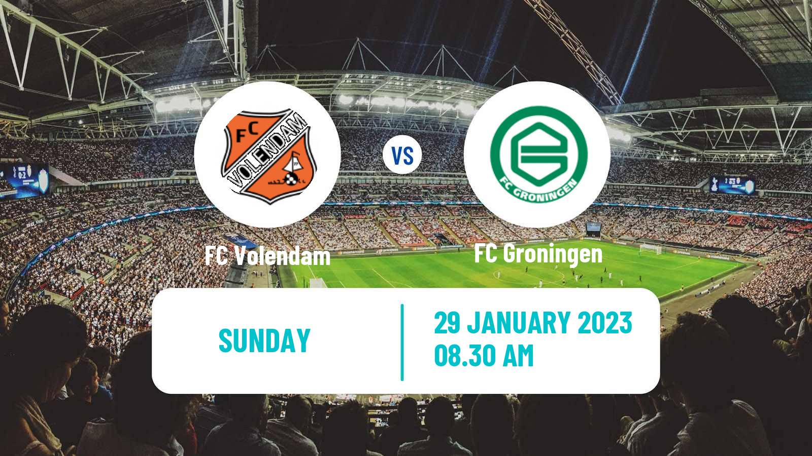 Soccer Dutch Eredivisie Volendam - Groningen