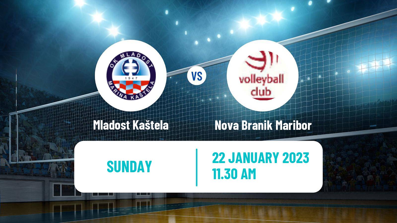 Volleyball MEVZA Women Mladost Kaštela - Nova Branik Maribor