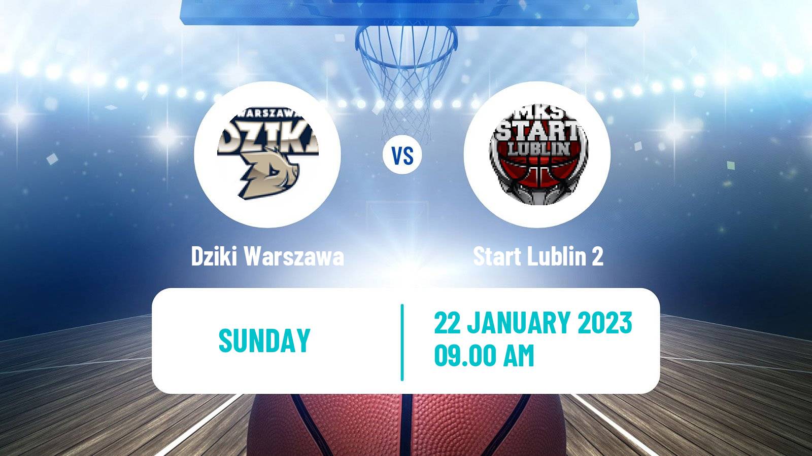 Basketball Polish 1 Liga Basketball Dziki Warszawa - Start Lublin 2
