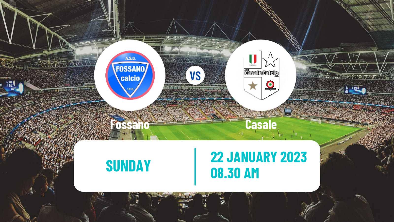 Soccer Italian Serie D - Group A Fossano - Casale