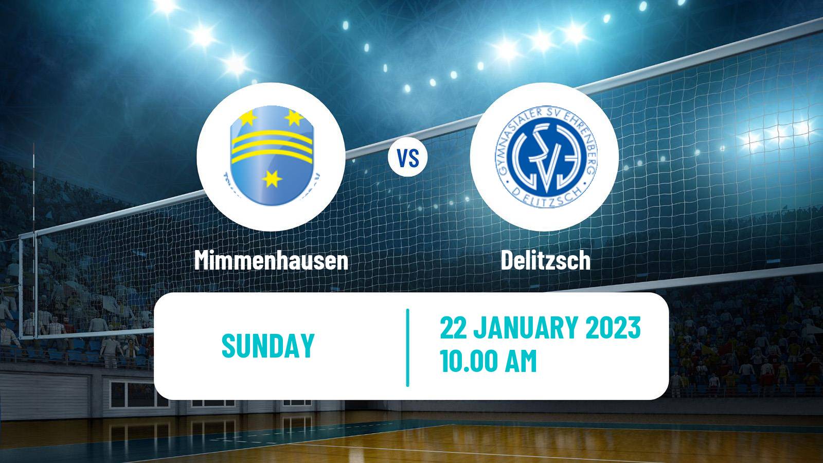 Volleyball German 2 Bundesliga South Volleyball Mimmenhausen - Delitzsch