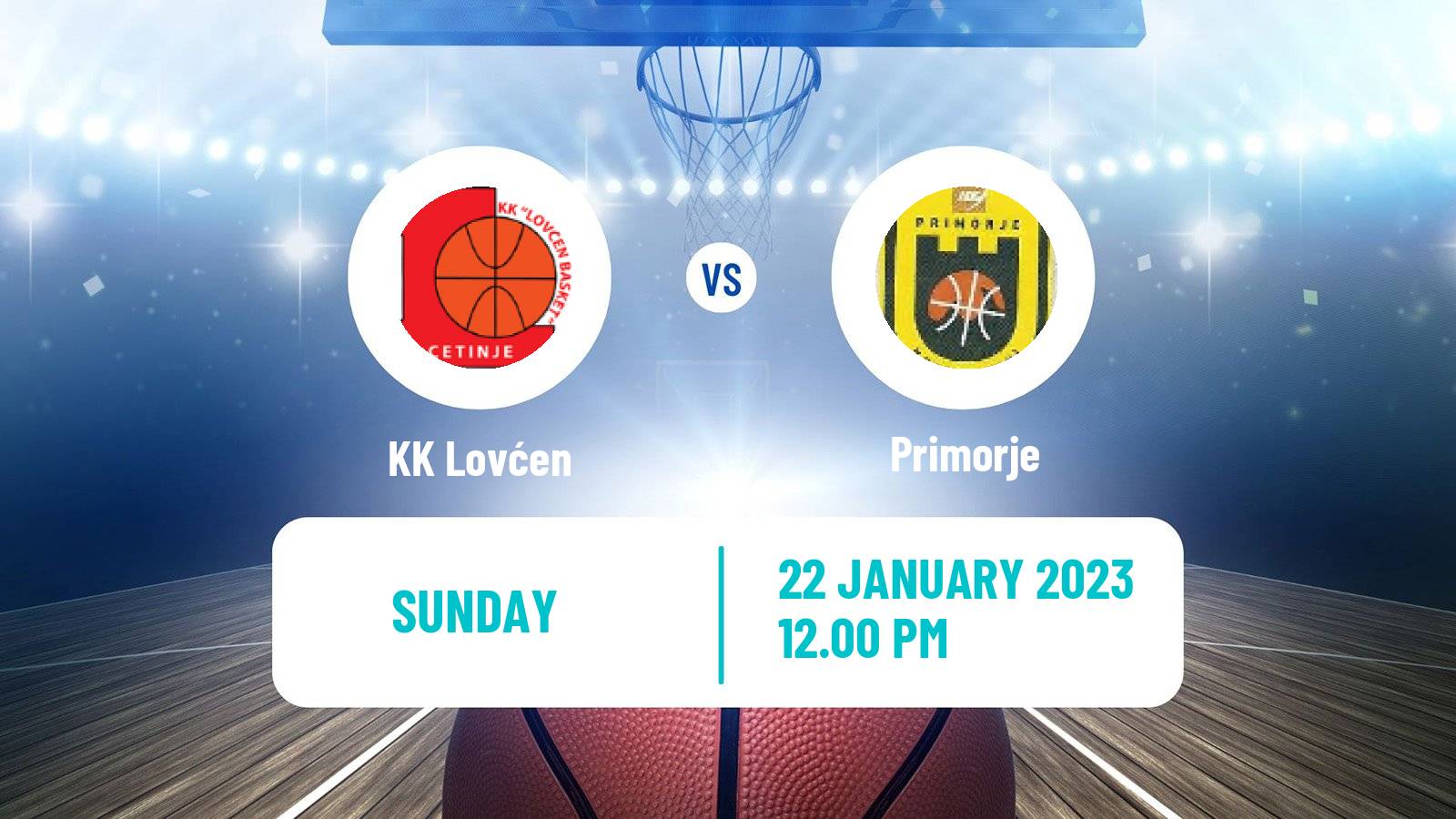 Basketball Montenegrin Prva A Liga Basketball Lovćen - Primorje