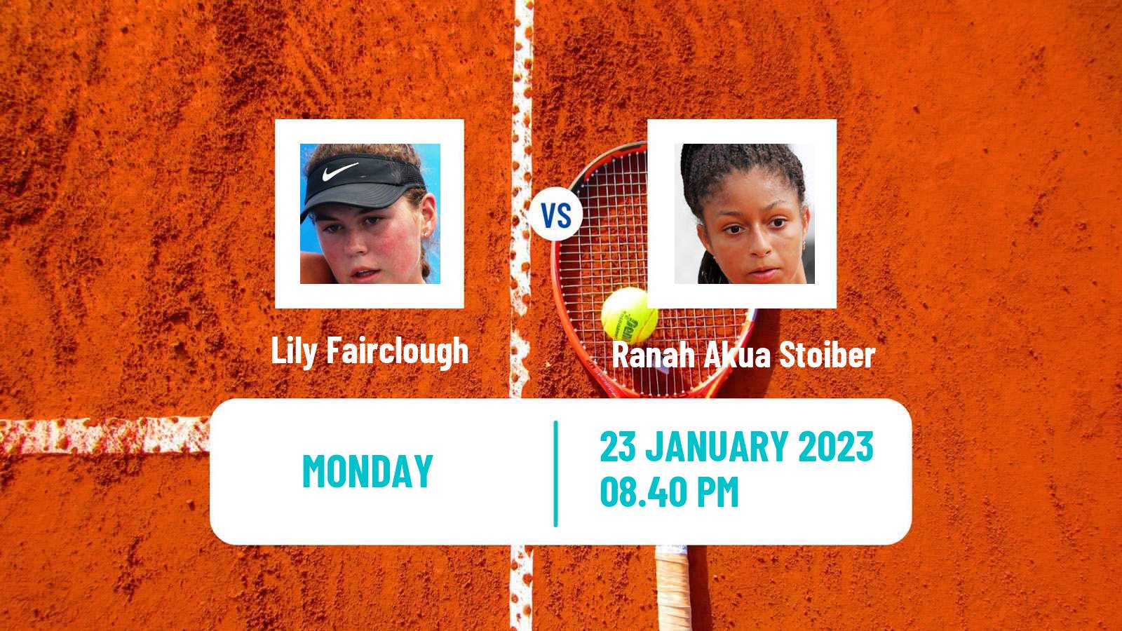 Tennis Girls Singles Australian Open Lily Fairclough - Ranah Akua Stoiber