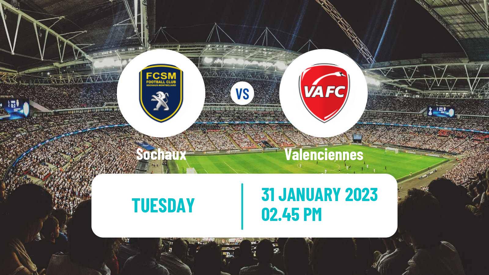 Soccer French Ligue 2 Sochaux - Valenciennes