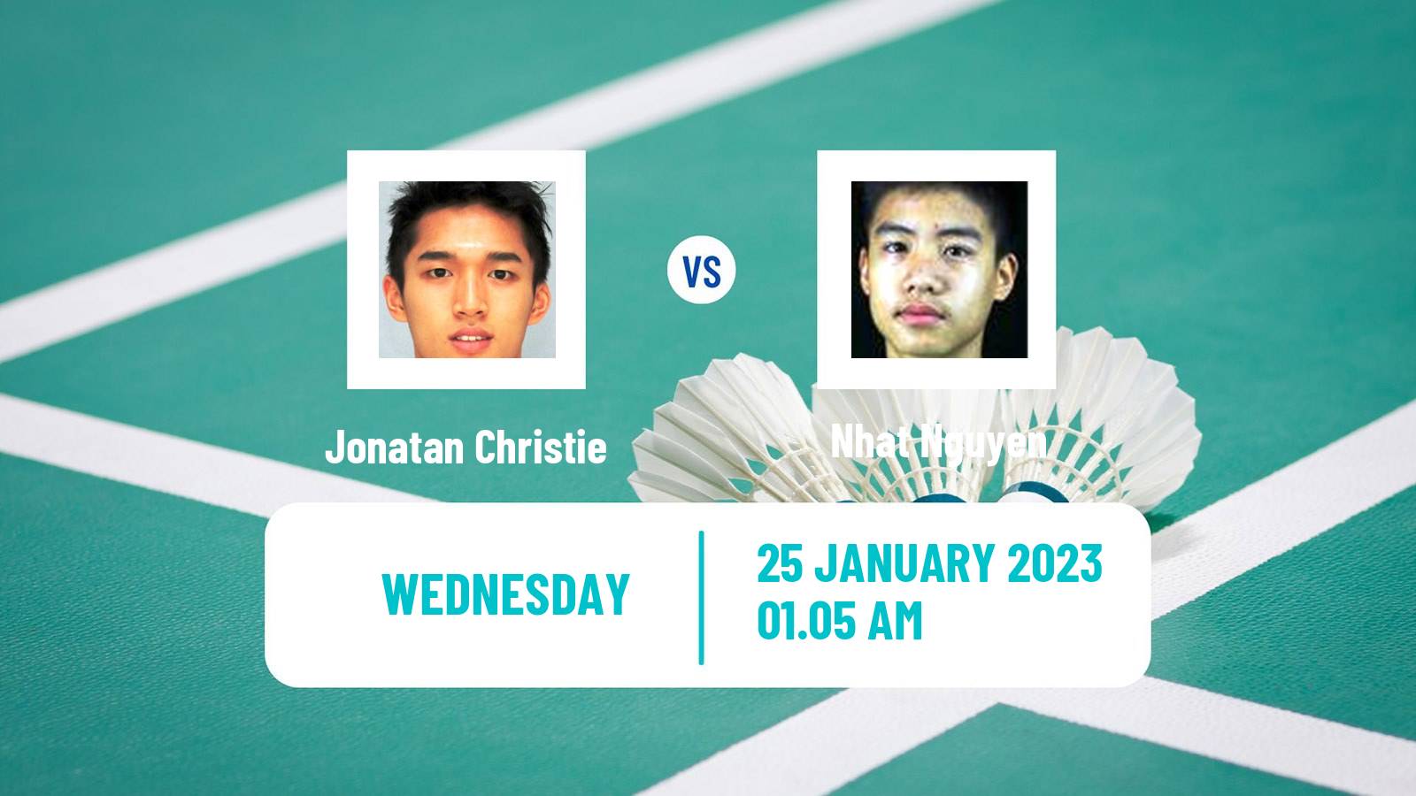 Badminton Badminton Jonatan Christie - Nhat Nguyen