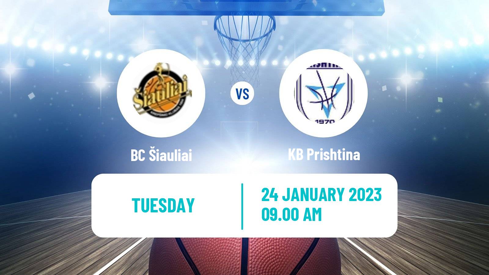 Basketball ENBL Šiauliai - Prishtina