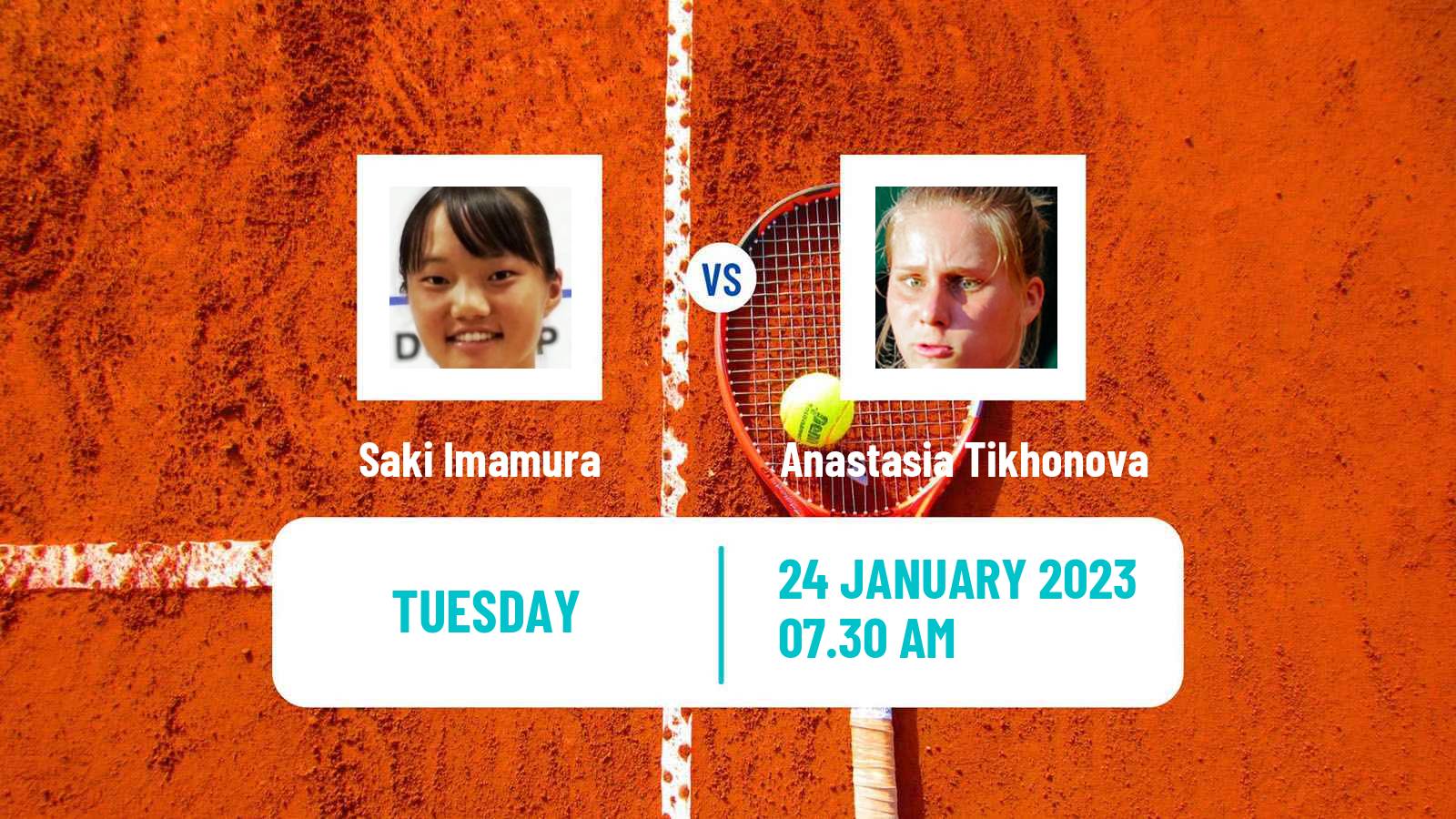 Tennis ITF Tournaments Saki Imamura - Anastasia Tikhonova