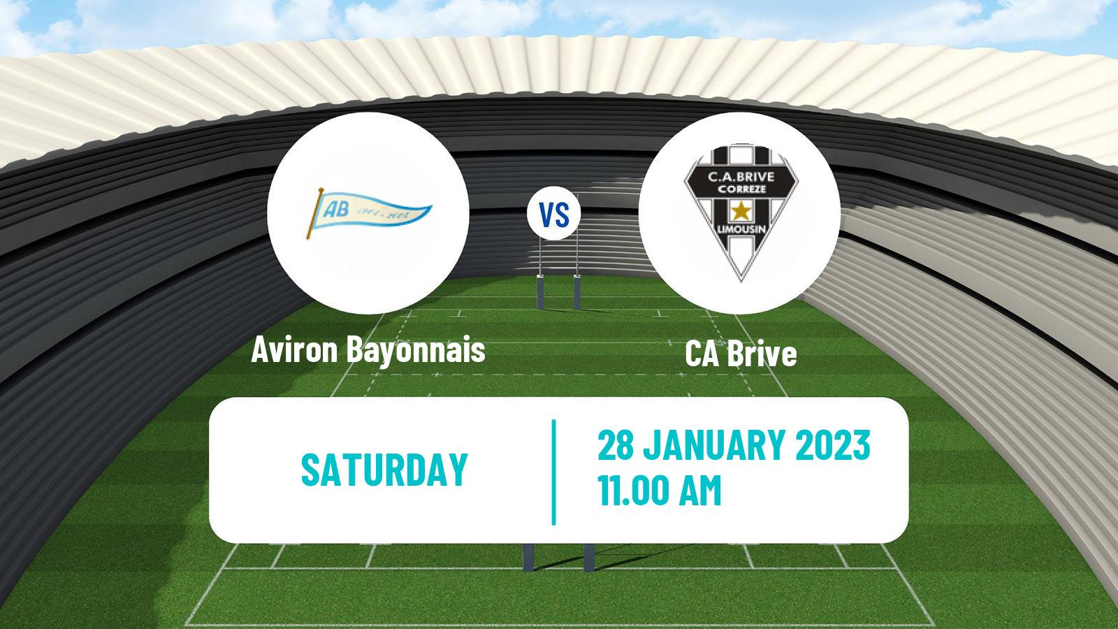 Rugby union French Top 14 Aviron Bayonnais - Brive