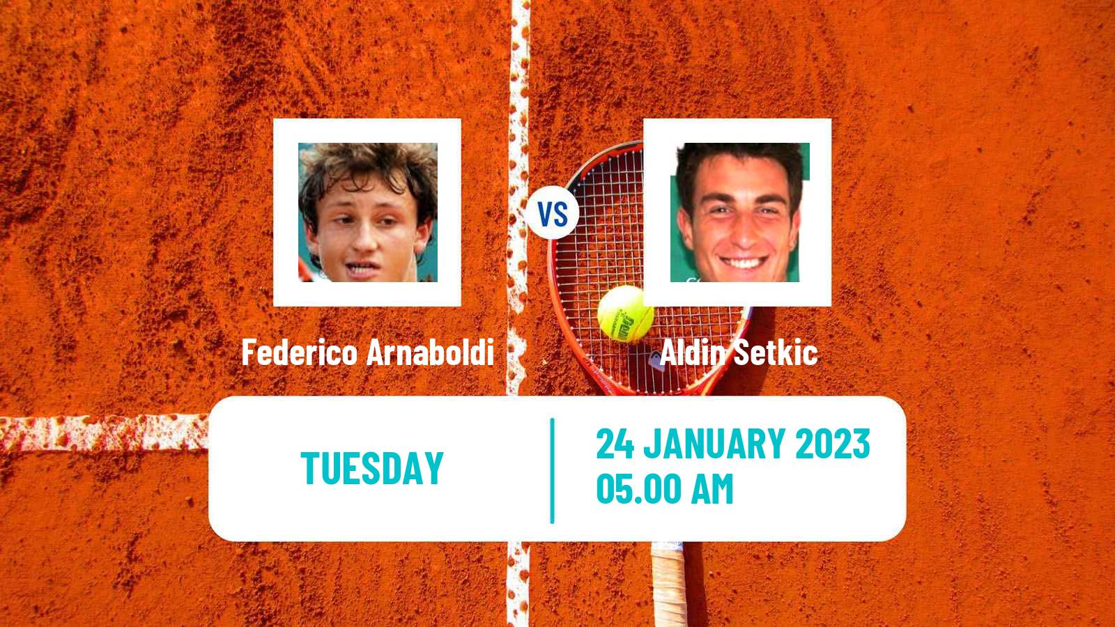 Tennis ITF Tournaments Federico Arnaboldi - Aldin Setkic