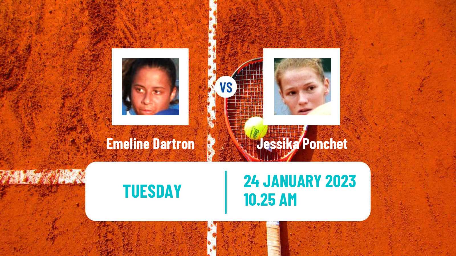 Tennis ITF Tournaments Emeline Dartron - Jessika Ponchet