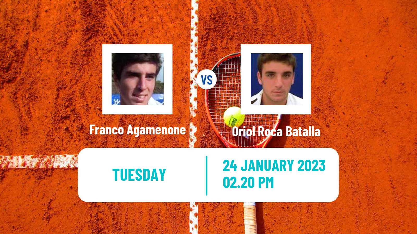 Tennis ATP Challenger Franco Agamenone - Oriol Roca Batalla