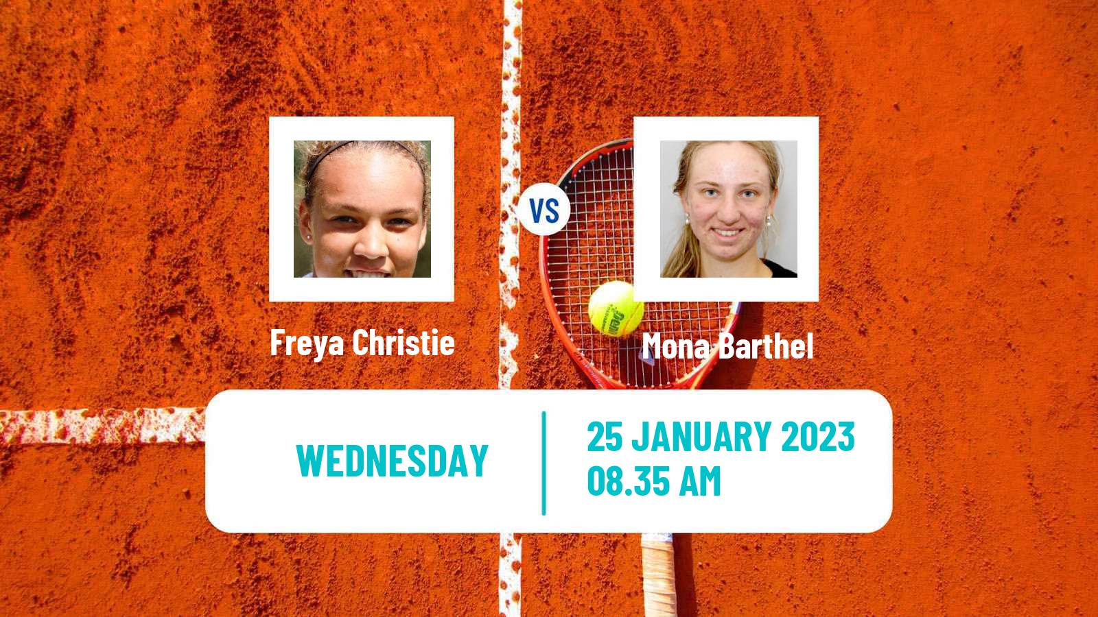 Tennis ITF Tournaments Freya Christie - Mona Barthel