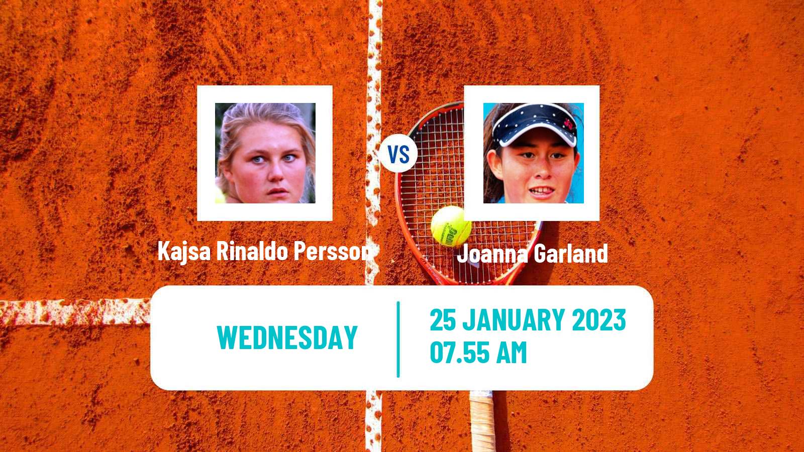 Tennis ITF Tournaments Kajsa Rinaldo Persson - Joanna Garland