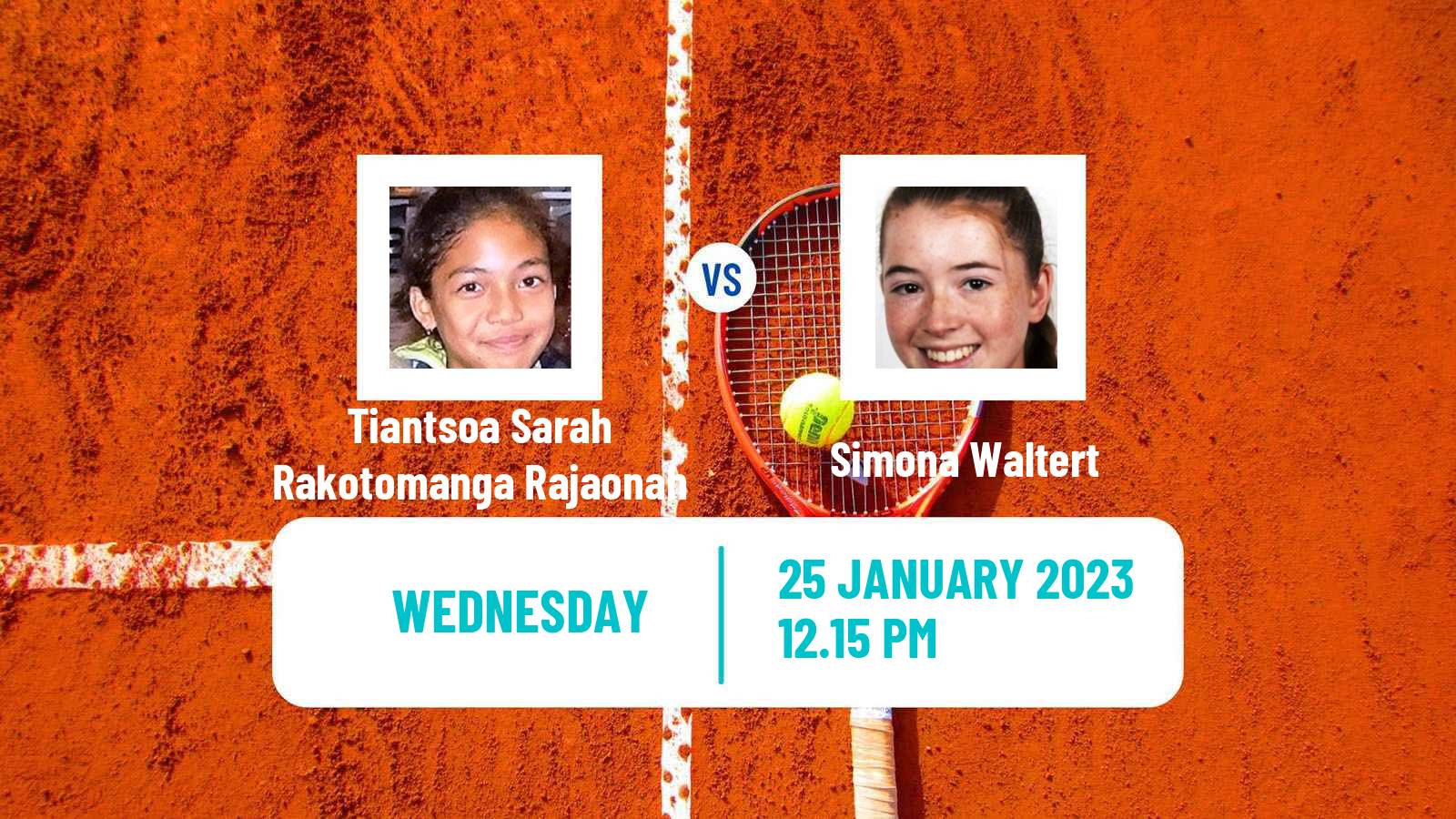 Tennis ITF Tournaments Tiantsoa Sarah Rakotomanga Rajaonah - Simona Waltert