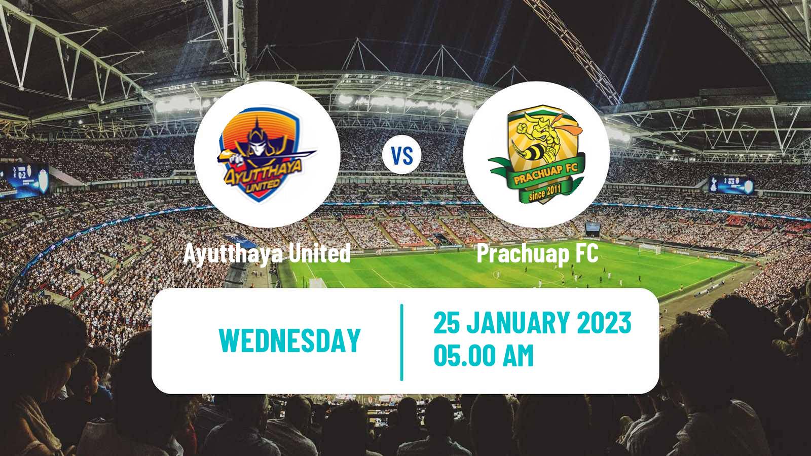 Soccer Thai League Cup Ayutthaya United - Prachuap