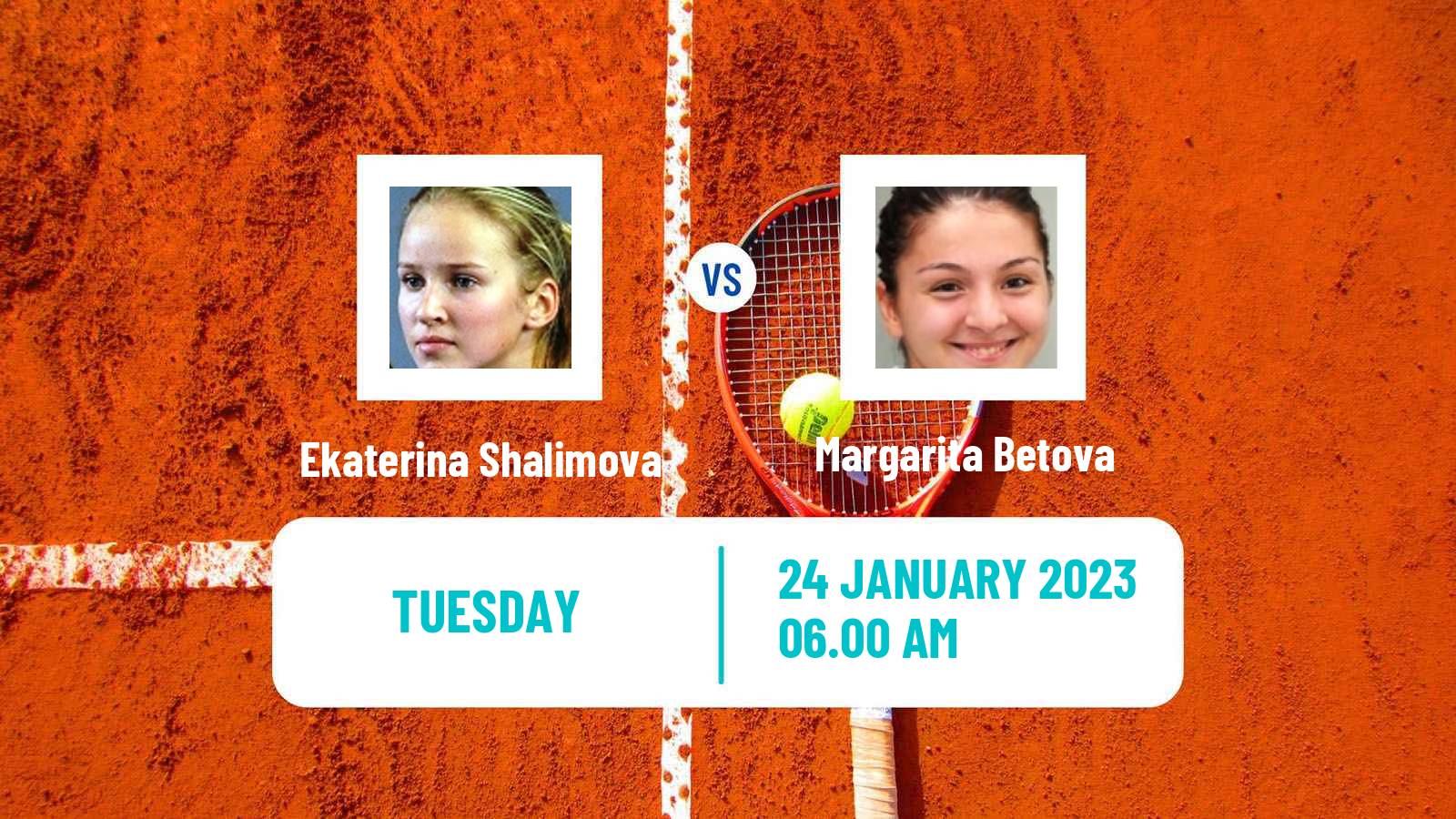 Tennis ITF Tournaments Ekaterina Shalimova - Margarita Betova
