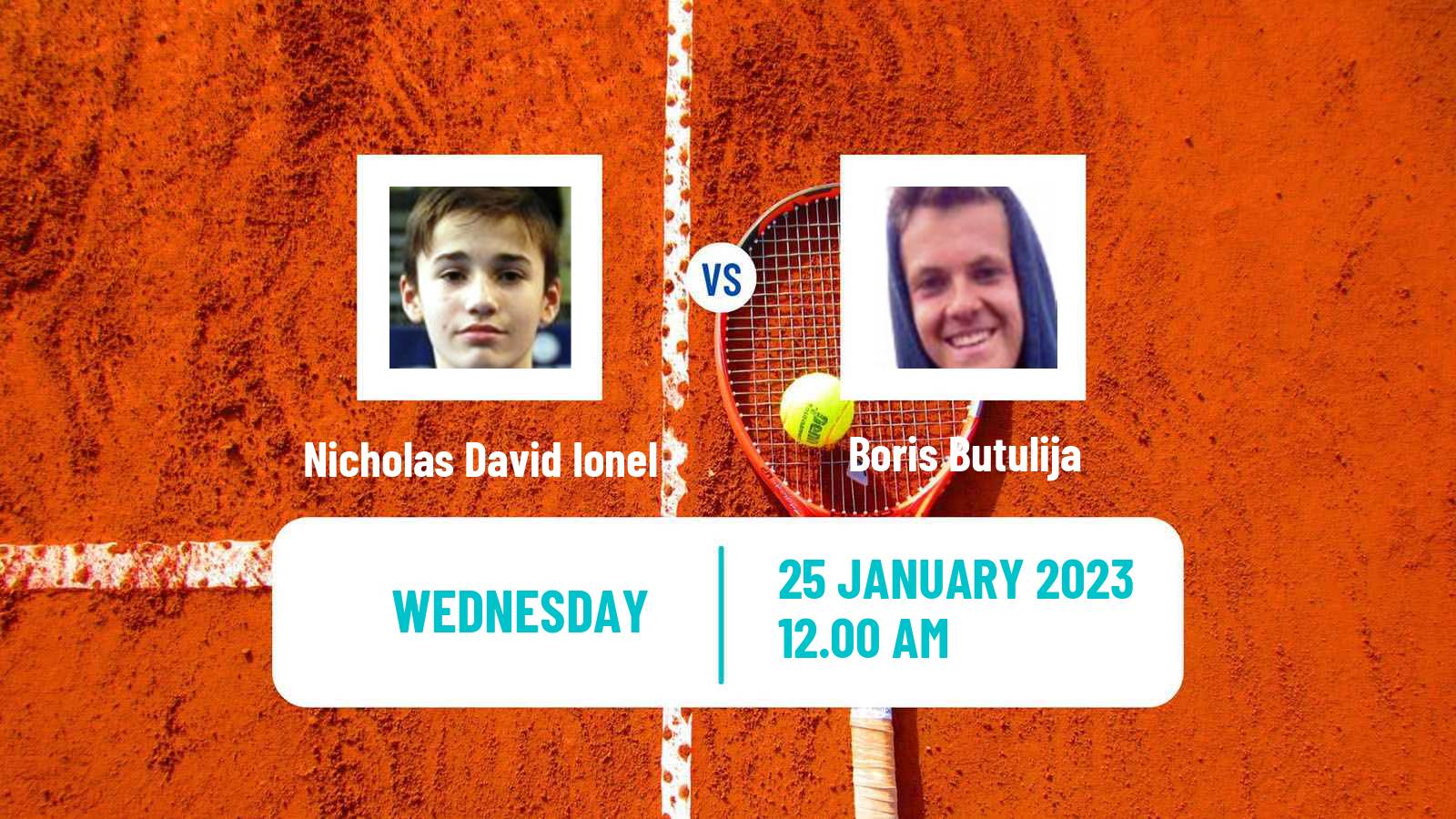 Tennis ITF Tournaments Nicholas David Ionel - Boris Butulija