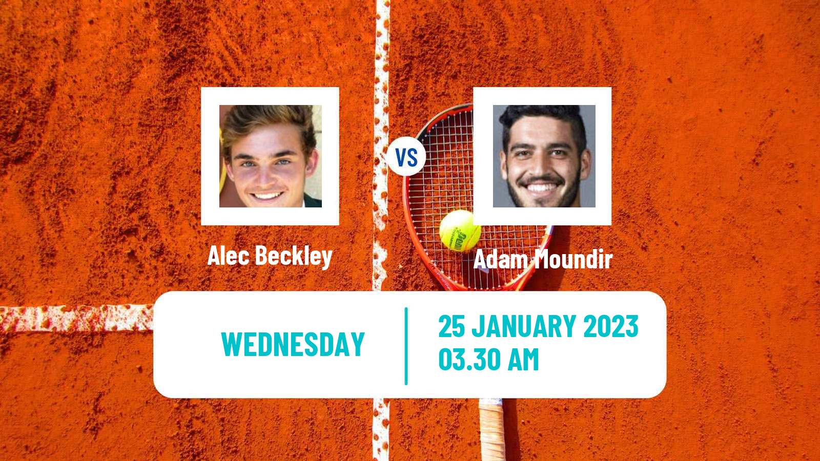 Tennis ITF Tournaments Alec Beckley - Adam Moundir