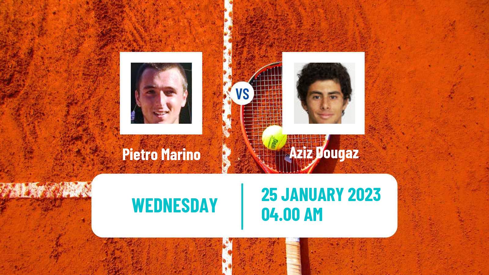 Tennis ITF Tournaments Pietro Marino - Aziz Dougaz