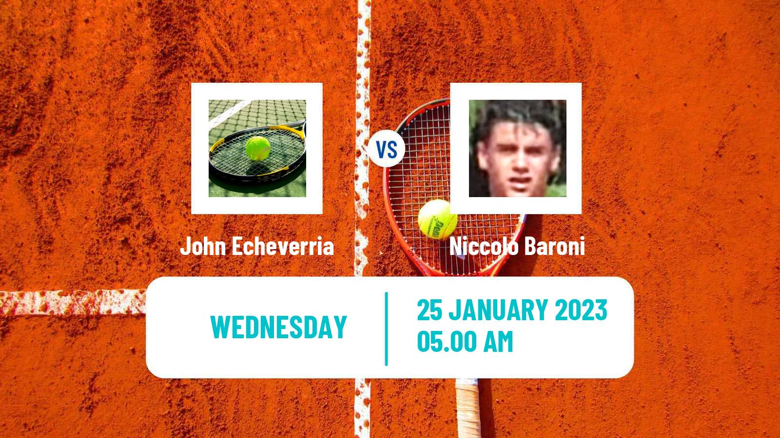 Tennis ITF Tournaments John Echeverria - Niccolo Baroni