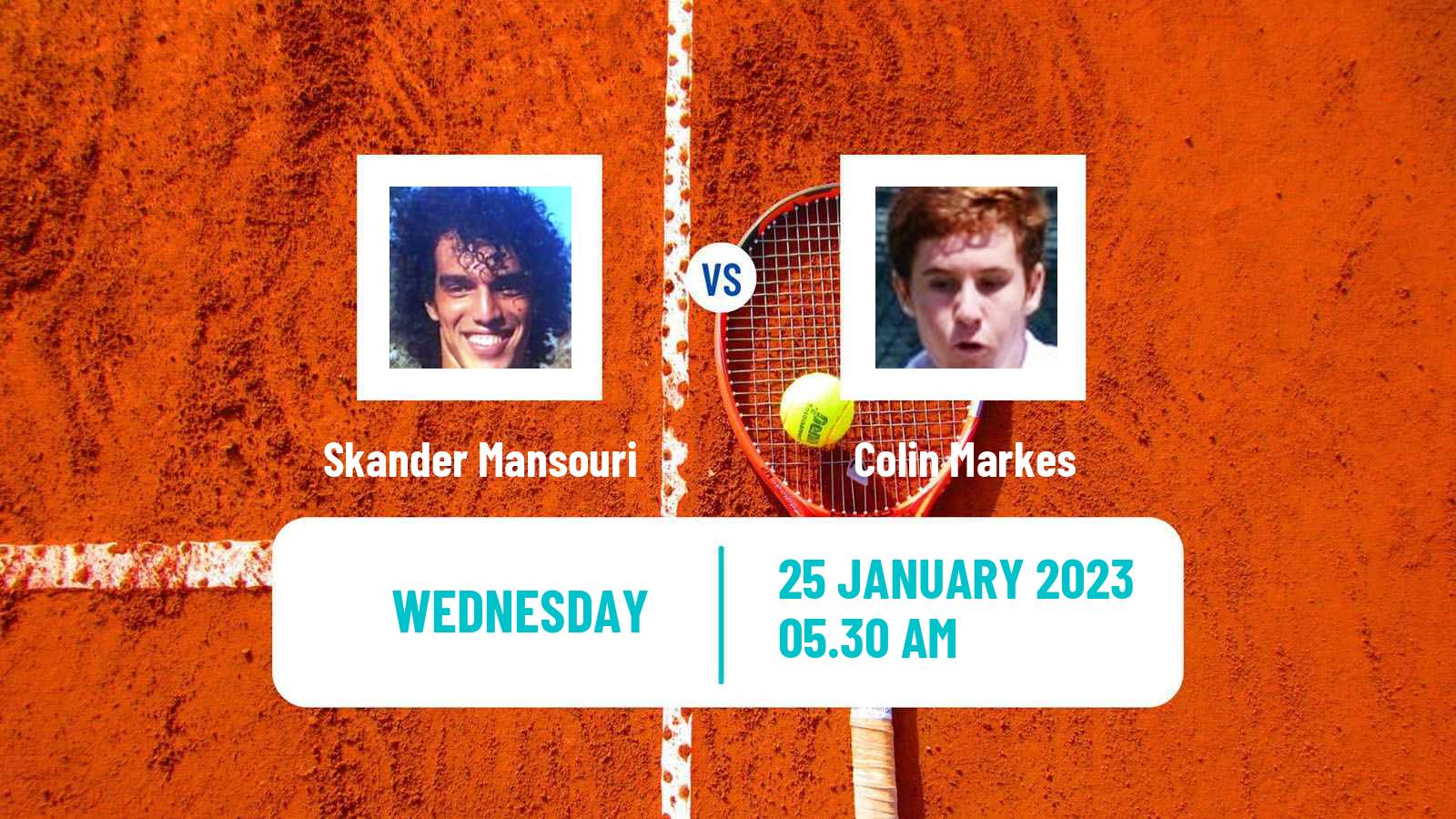Tennis ITF Tournaments Skander Mansouri - Colin Markes