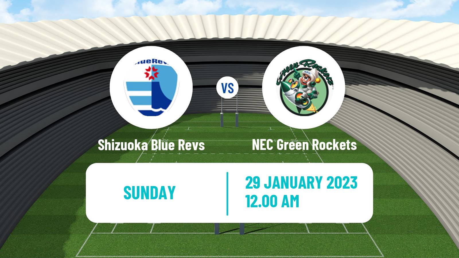 Rugby union Japan League One Rugby Union Shizuoka Blue Revs - NEC Green Rockets