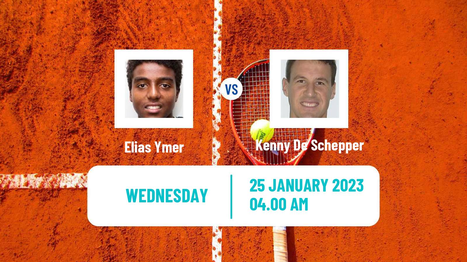 Tennis ATP Challenger Elias Ymer - Kenny De Schepper