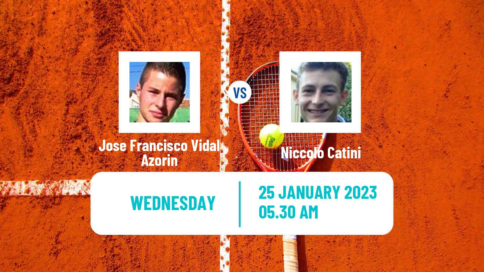 Tennis ITF Tournaments Jose Francisco Vidal Azorin - Niccolo Catini