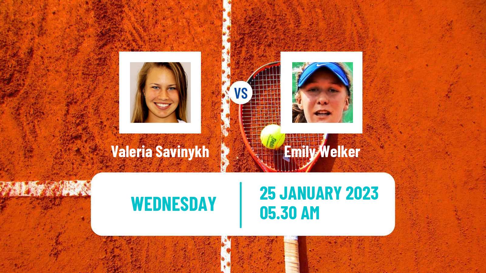 Tennis ITF Tournaments Valeria Savinykh - Emily Welker