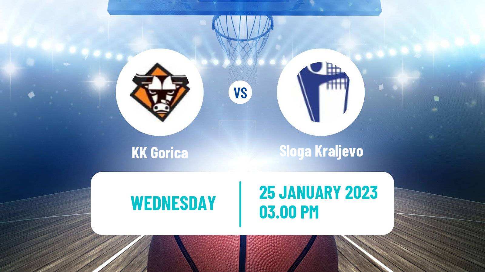 Basketball Adriatic League 2 Gorica - Sloga Kraljevo