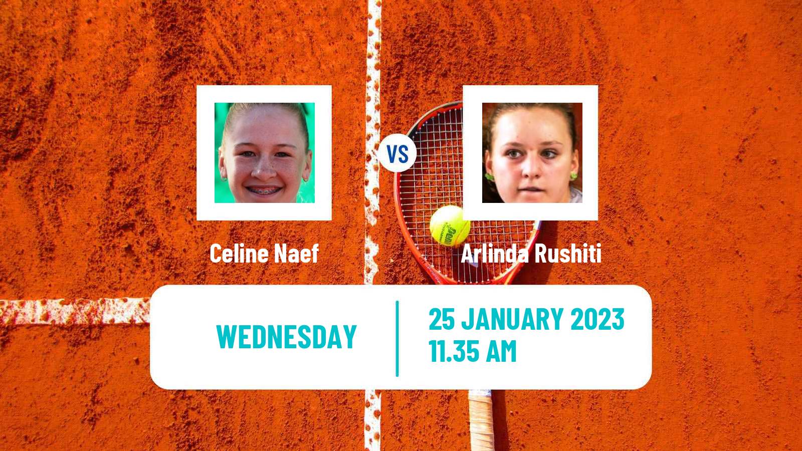 Tennis ITF Tournaments Celine Naef - Arlinda Rushiti