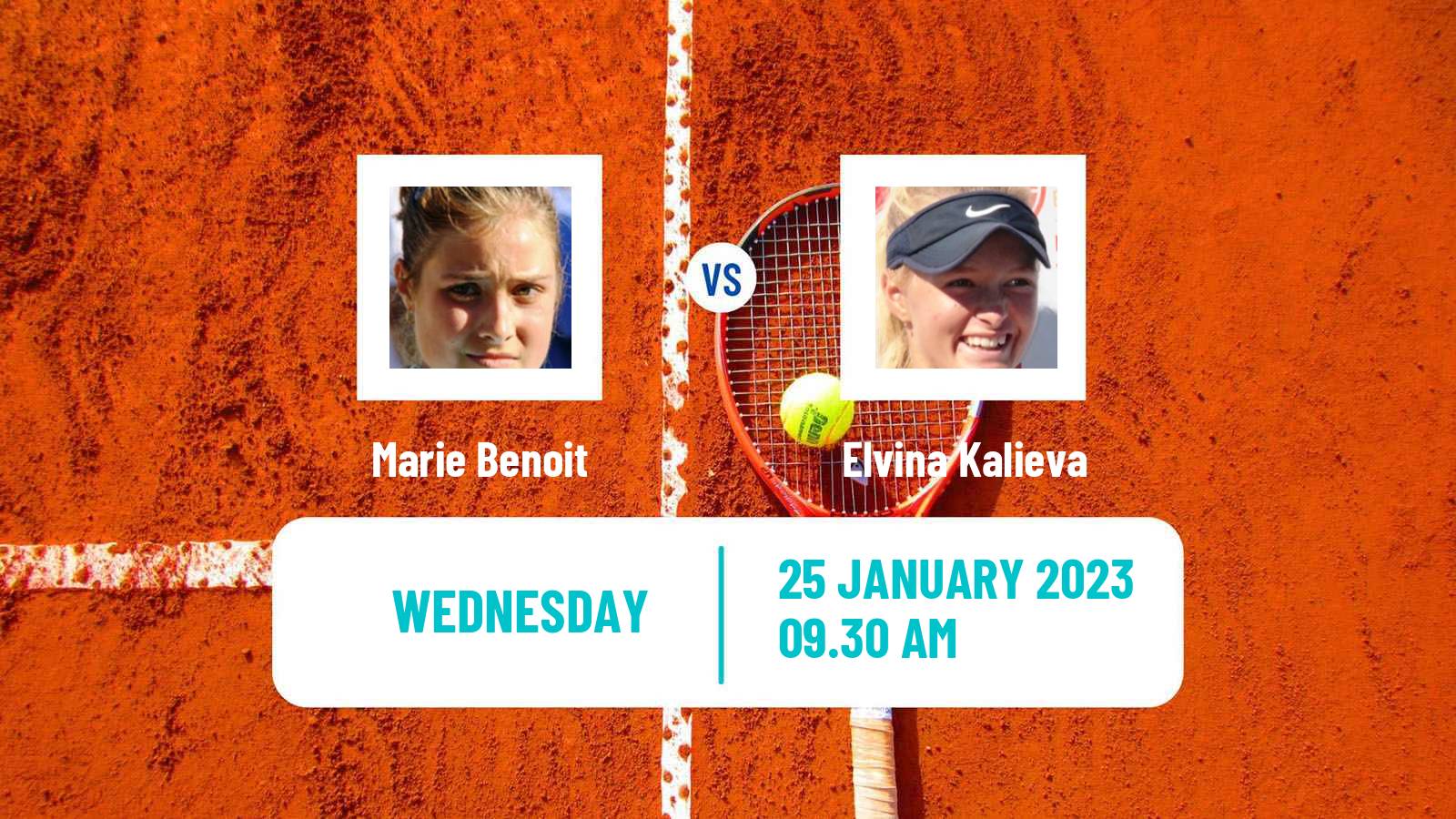 Tennis ITF Tournaments Marie Benoit - Elvina Kalieva