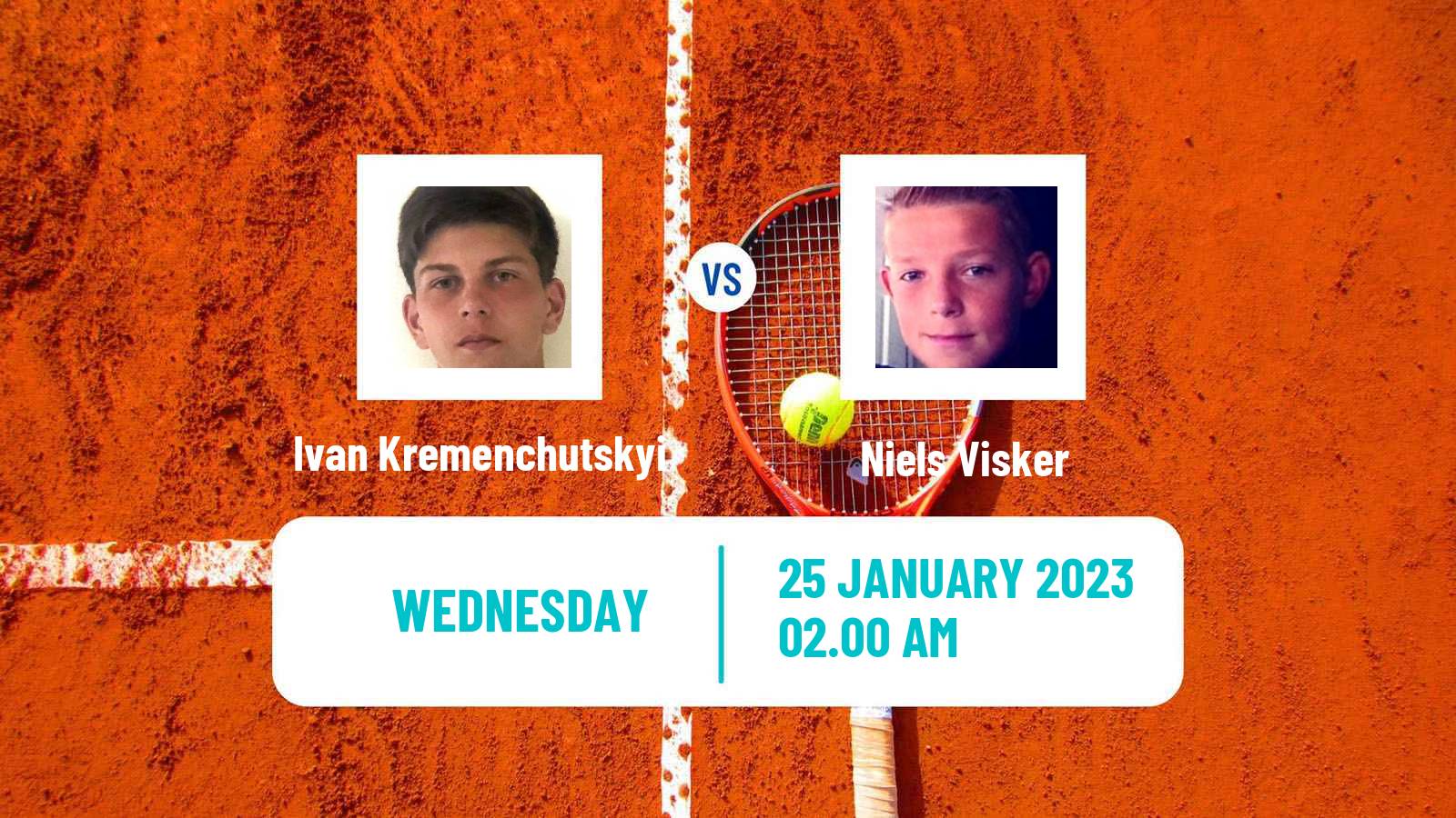 Tennis ITF Tournaments Ivan Kremenchutskyi - Niels Visker