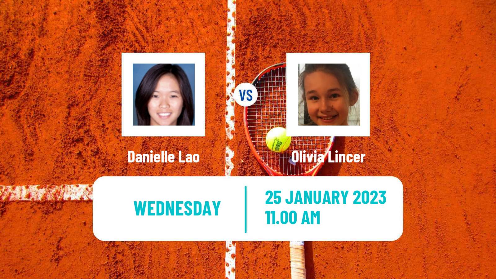 Tennis ITF Tournaments Danielle Lao - Olivia Lincer