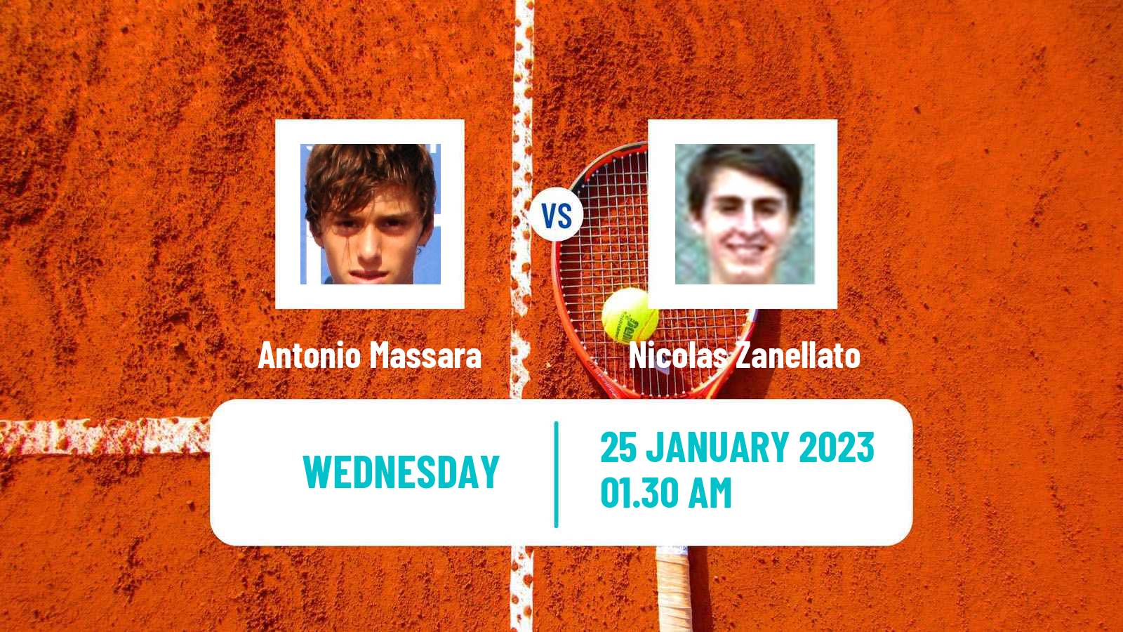 Tennis ITF Tournaments Antonio Massara - Nicolas Zanellato
