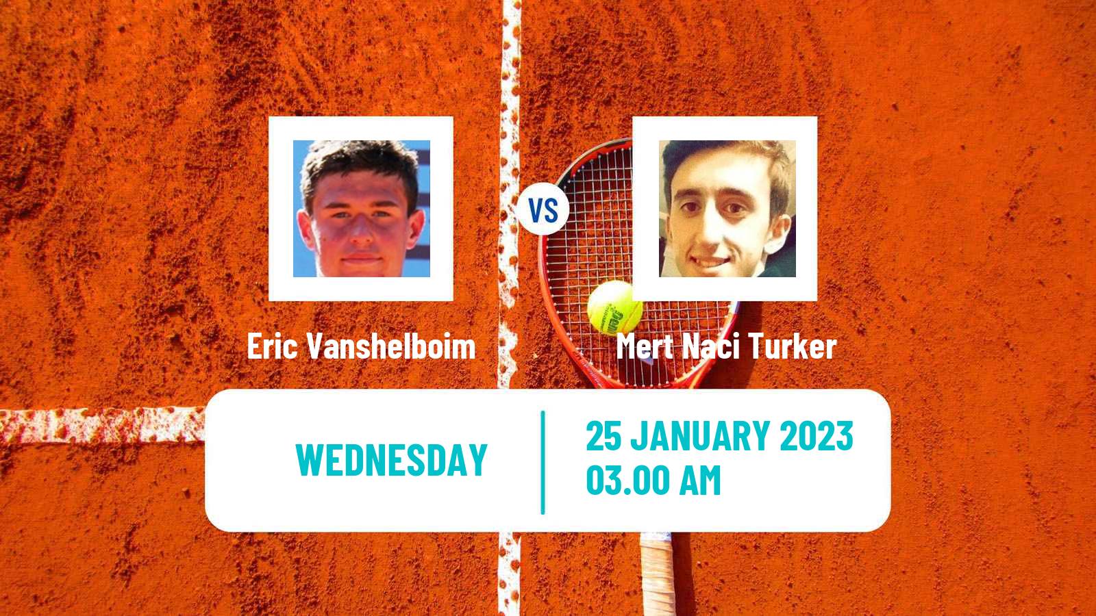 Tennis ITF Tournaments Eric Vanshelboim - Mert Naci Turker