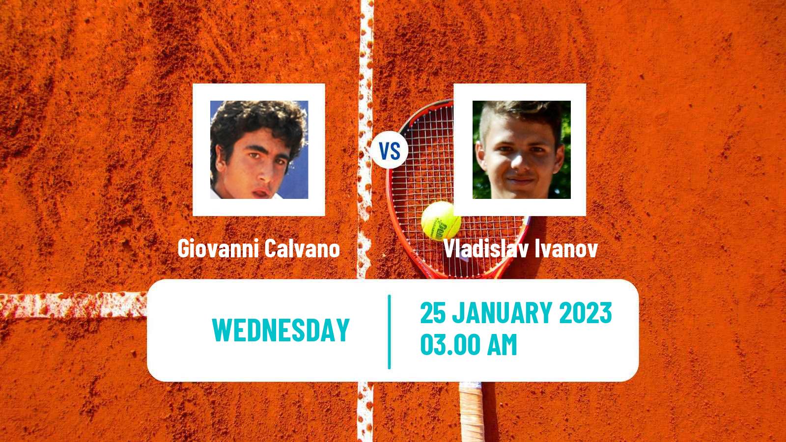 Tennis ITF Tournaments Giovanni Calvano - Vladislav Ivanov