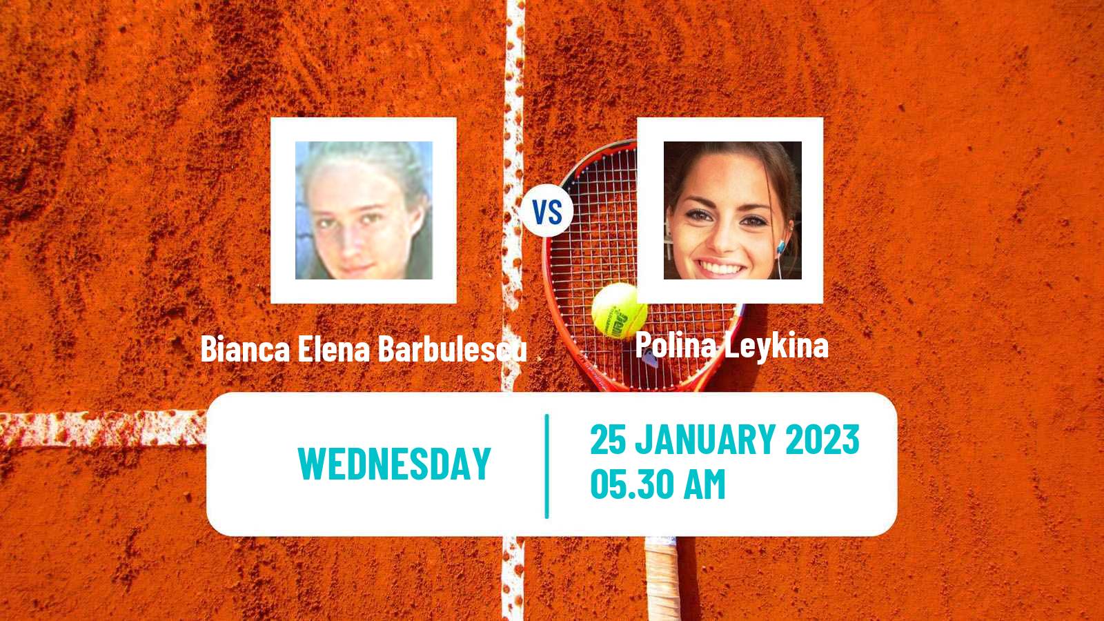 Tennis ITF Tournaments Bianca Elena Barbulescu - Polina Leykina