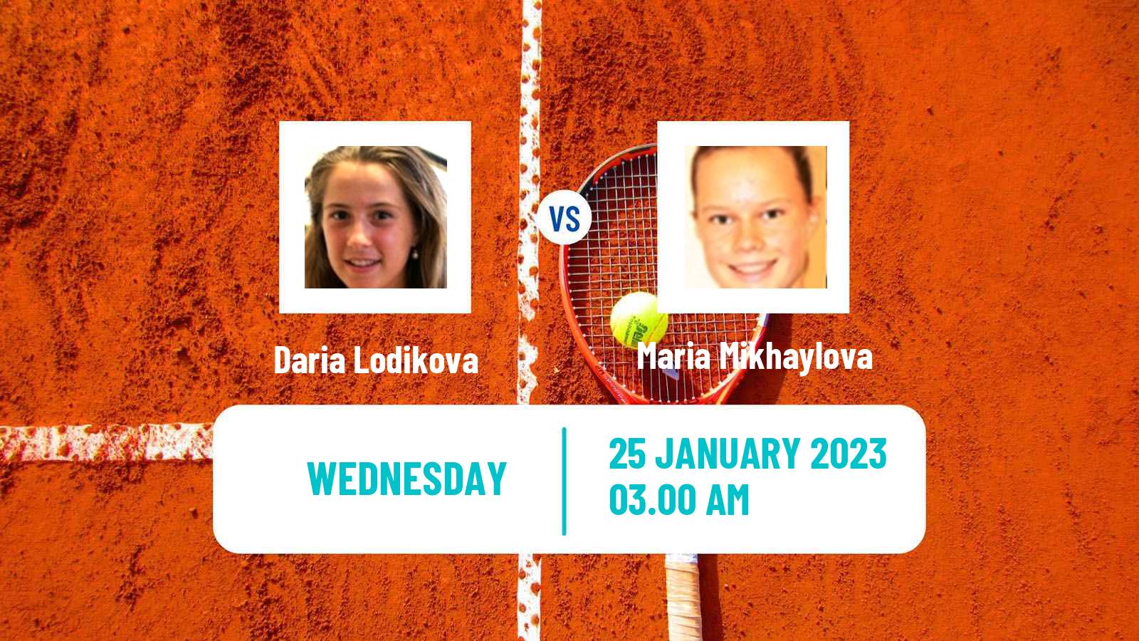 Tennis ITF Tournaments Daria Lodikova - Maria Mikhaylova