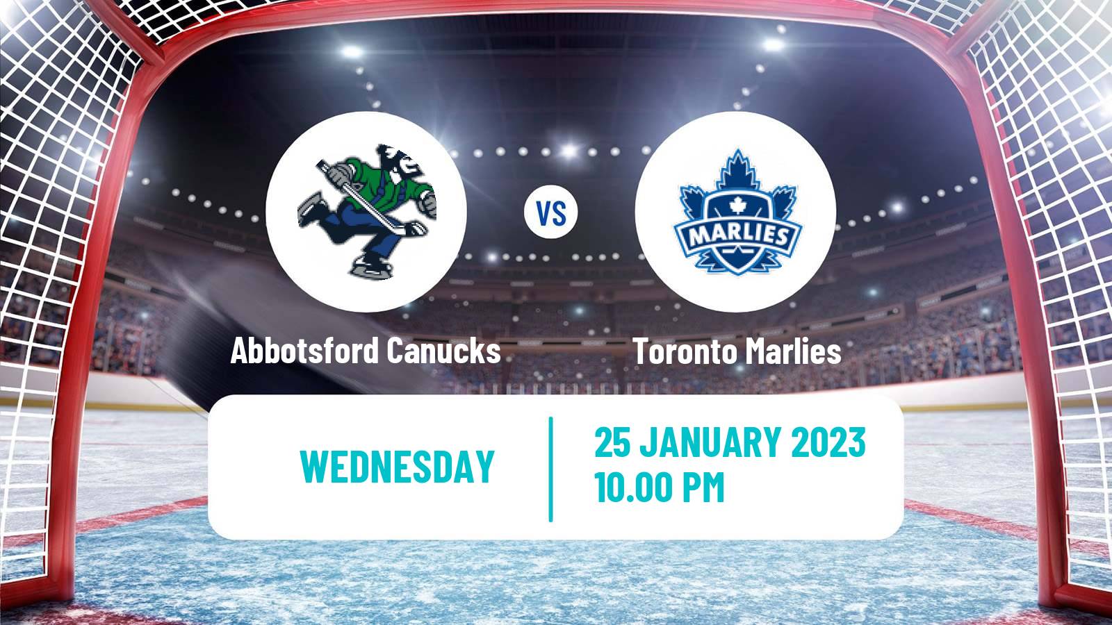 Hockey AHL Abbotsford Canucks - Toronto Marlies