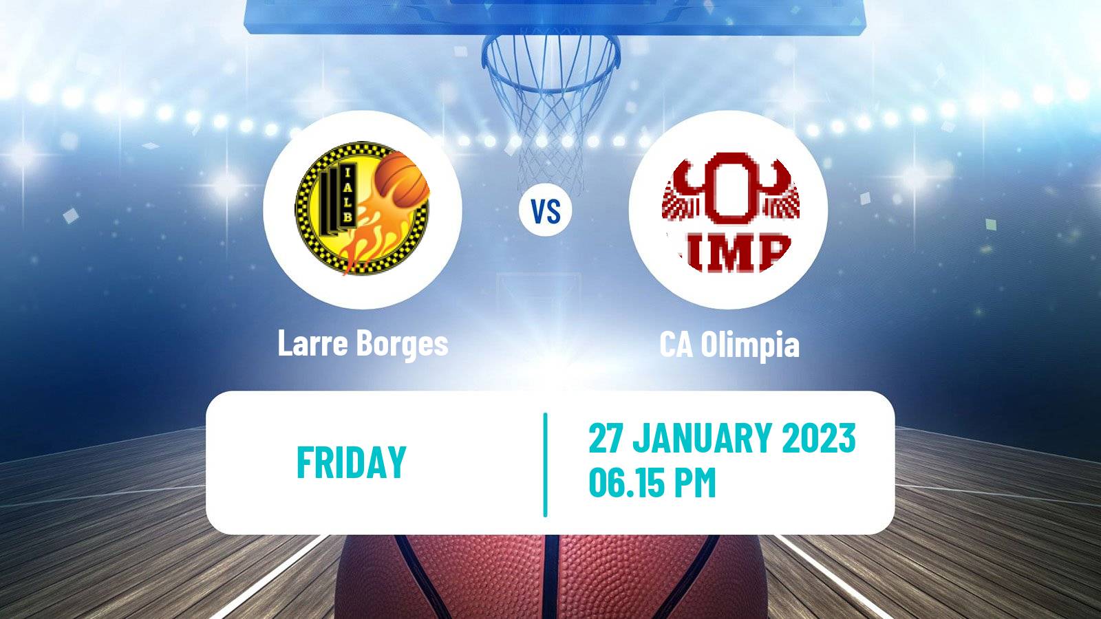 Basketball Uruguayan Liga Basketball Larre Borges - Olimpia