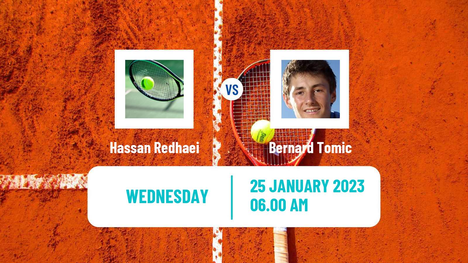Tennis ITF Tournaments Hassan Redhaei - Bernard Tomic