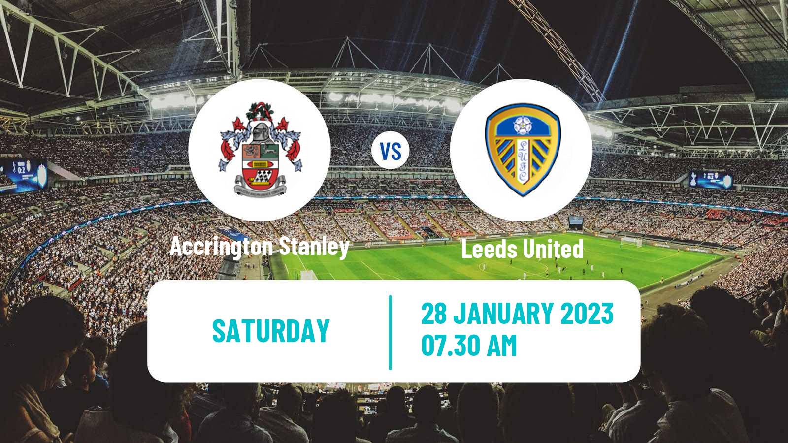 Soccer English FA Cup Accrington Stanley - Leeds United