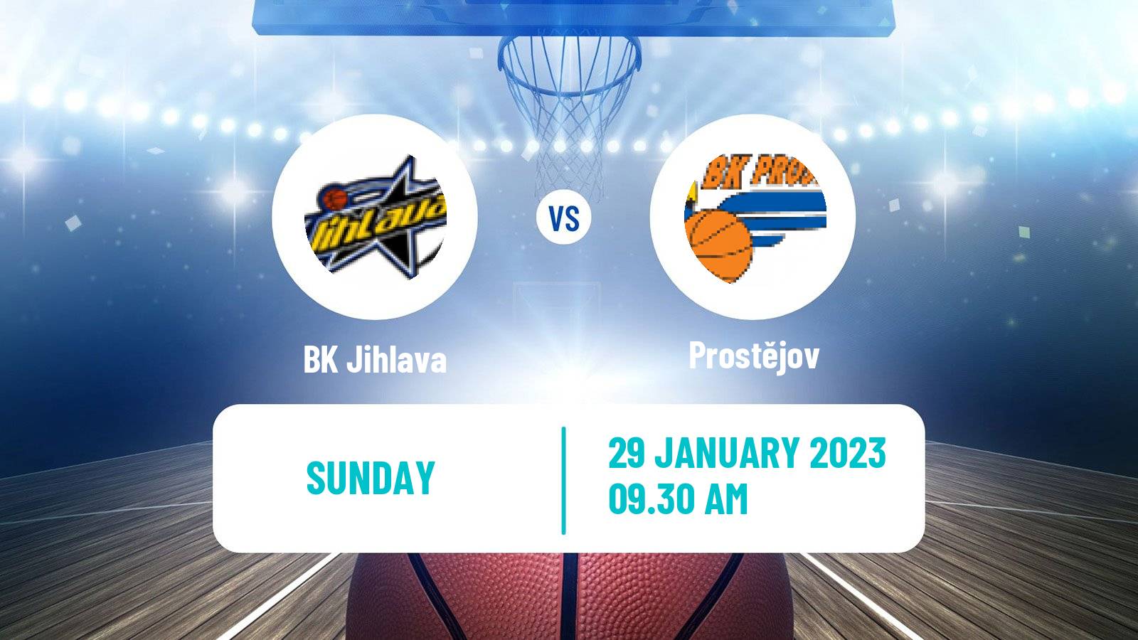 Basketball Czech 1 Liga Basketball Jihlava - Prostějov