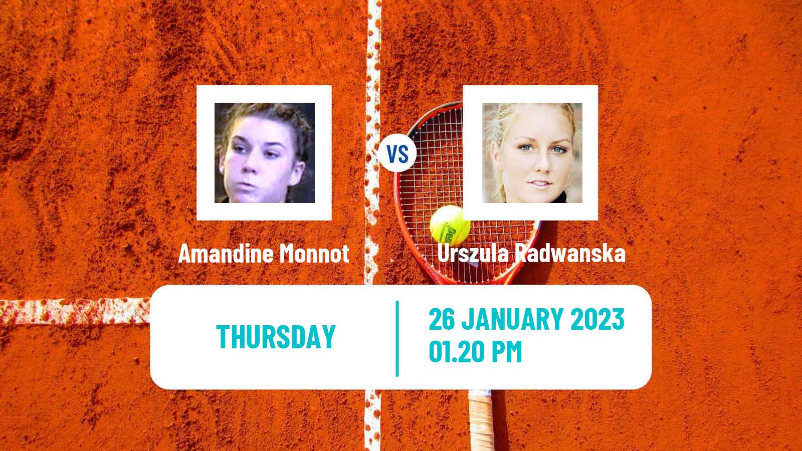 Tennis ITF Tournaments Amandine Monnot - Urszula Radwanska