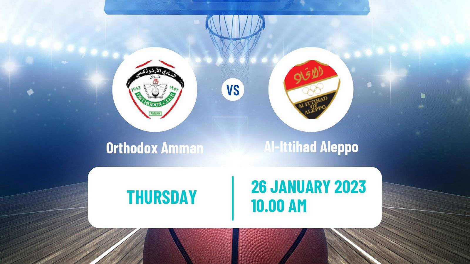 Basketball WASL Basketball Orthodox Amman - Al-Ittihad Aleppo