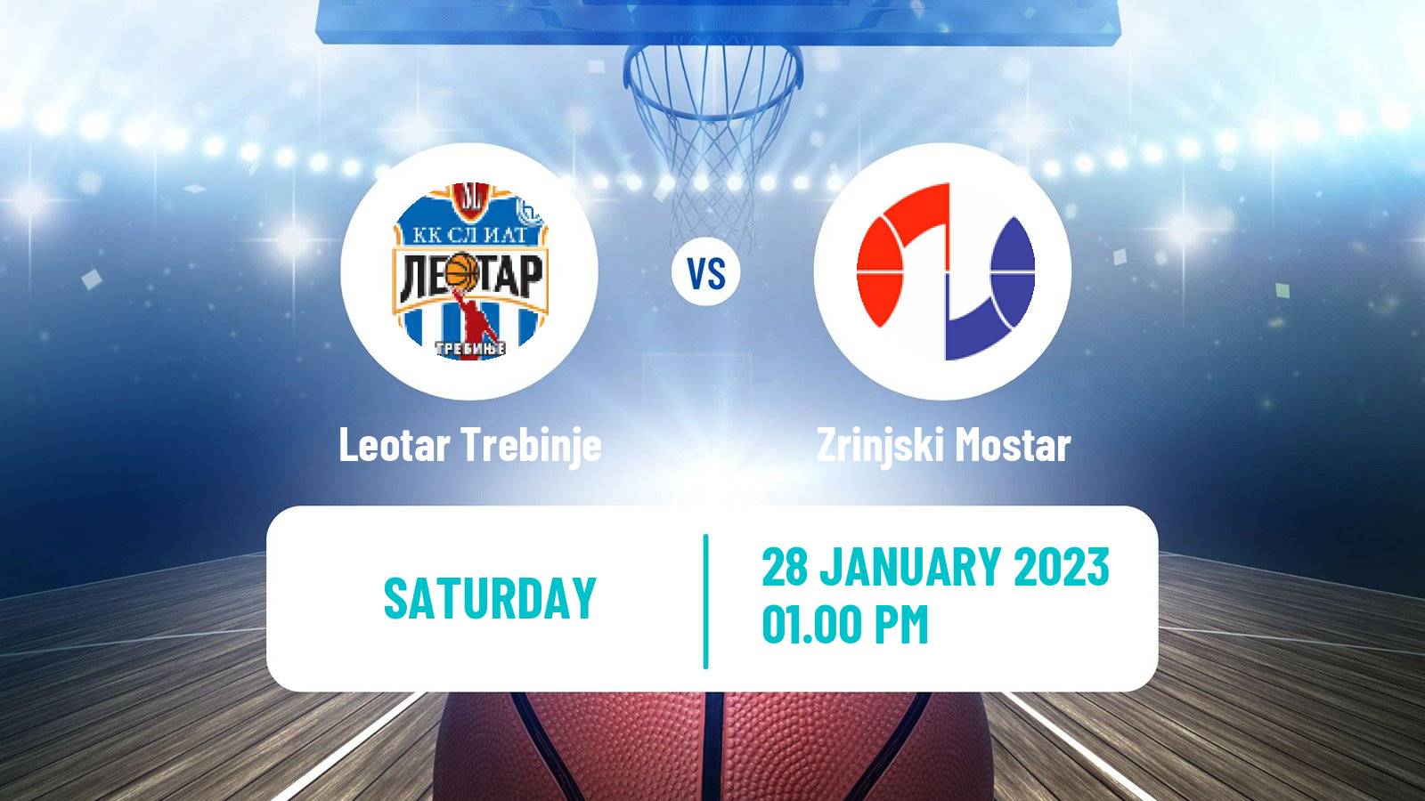 Basketball Bosnian Prvenstvo Basketball Leotar Trebinje - Zrinjski Mostar