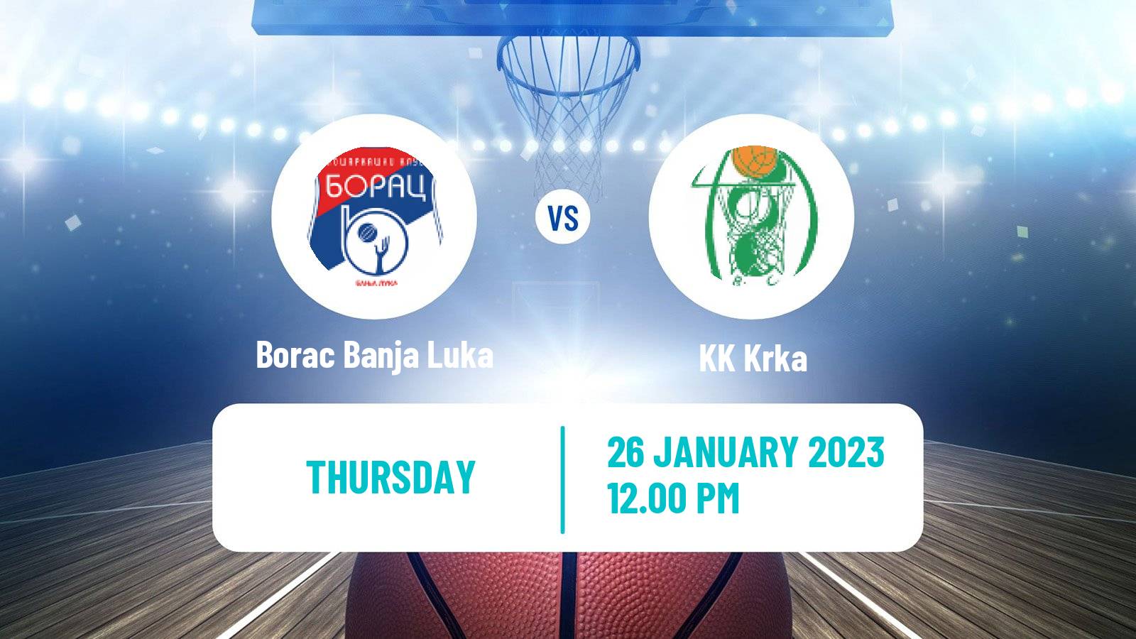 Basketball Adriatic League 2 Borac Banja Luka - Krka