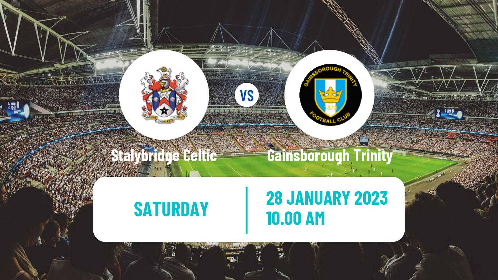 Soccer English NPL Premier Division Stalybridge Celtic - Gainsborough Trinity