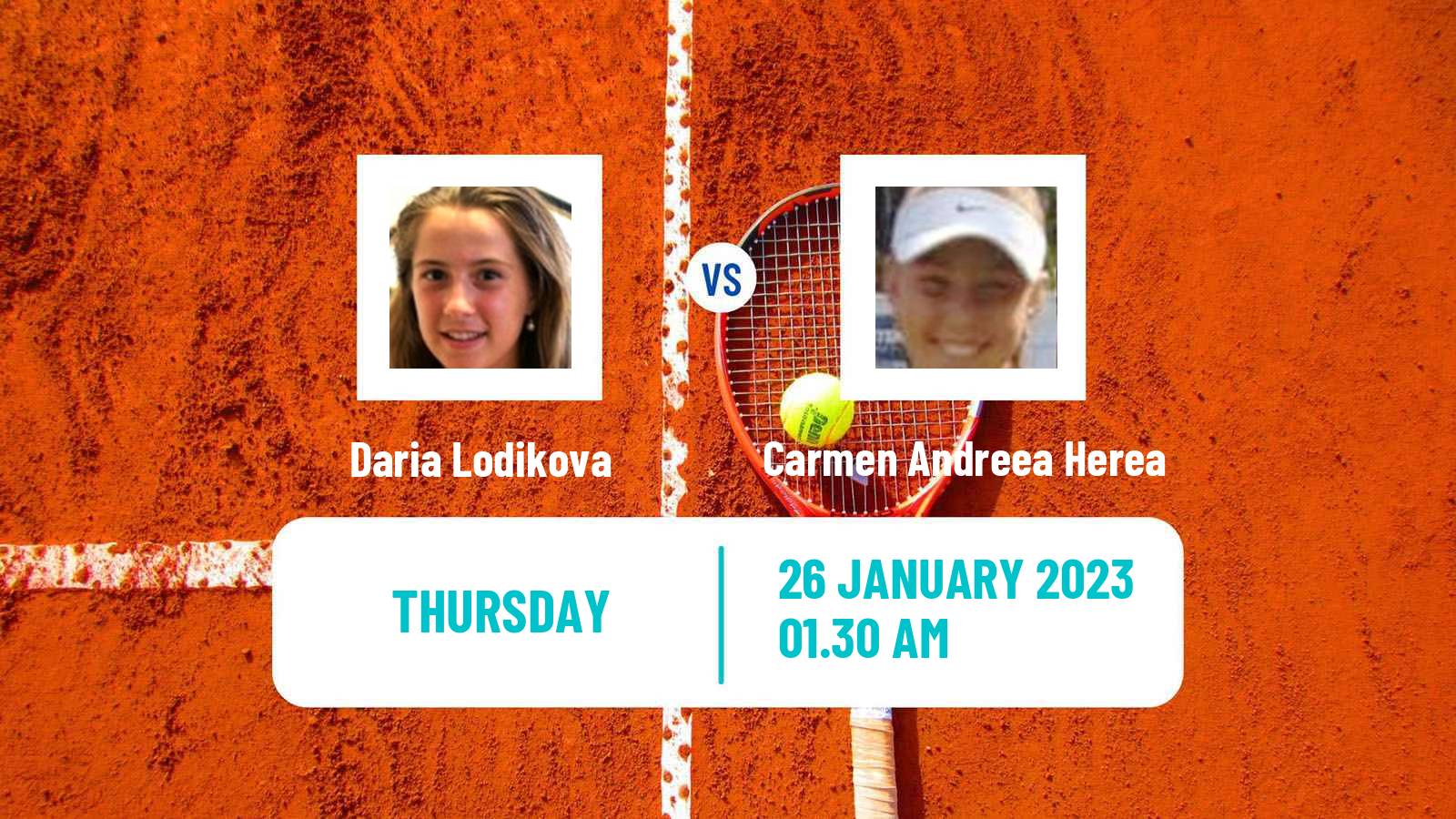 Tennis ITF Tournaments Daria Lodikova - Carmen Andreea Herea